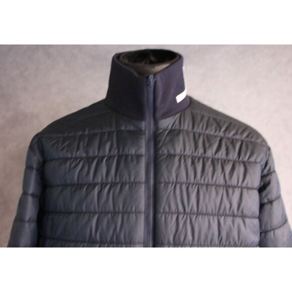 J. Linderderg Women's Reversible Puffer Jacket Size Large Navy Blue - Picture 2 of 12